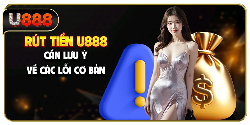 Rút tiền U888 cần lưu ý về các lỗi cơ bản