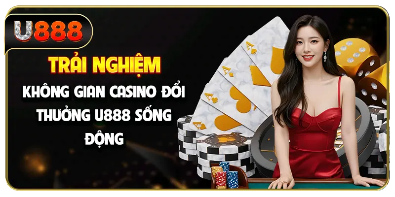 Trải nghiệm không gian casino đổi thưởng U888 sống động
